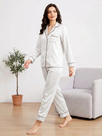 PLAIN SILK - (WHITE)