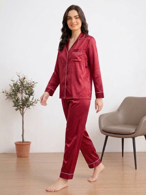 PLAIN SILK -  RED