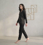 PLAIN SILK - Black