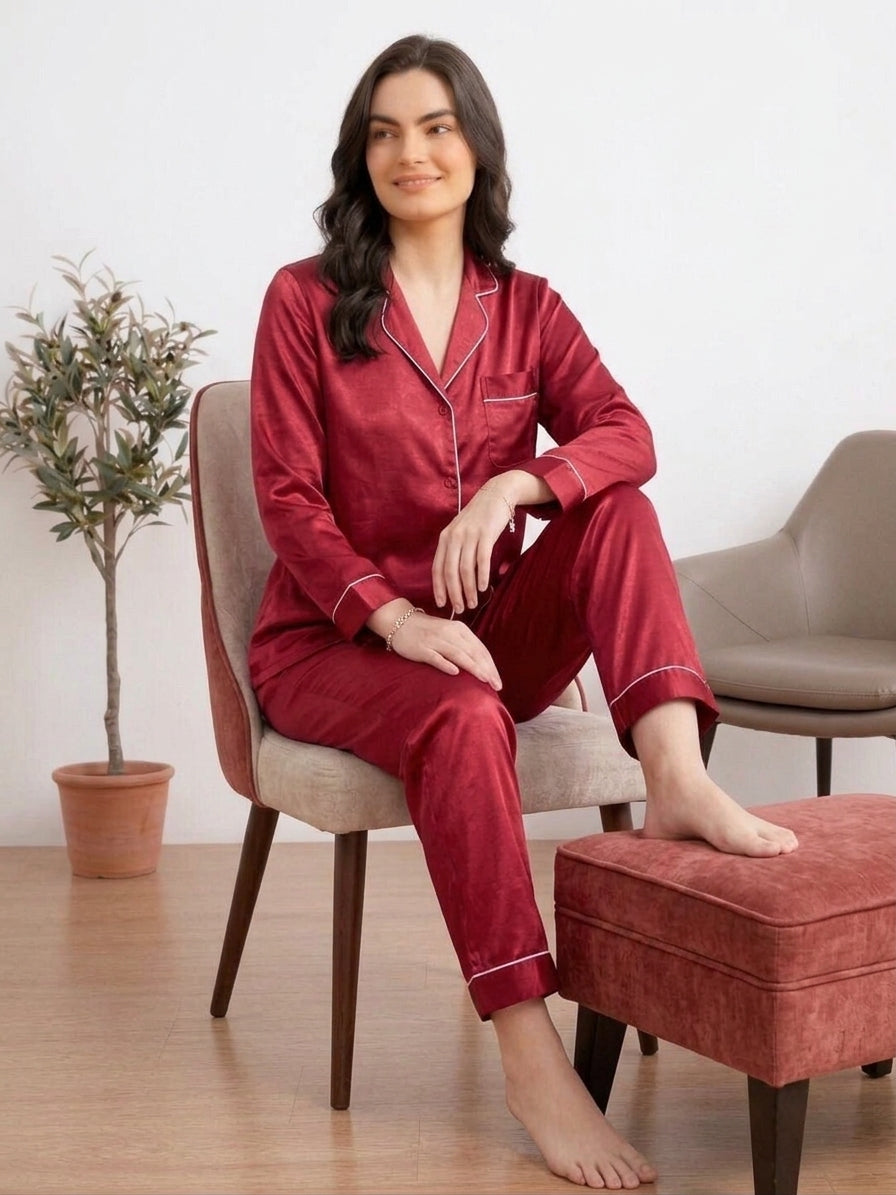 PLAIN SILK -  RED